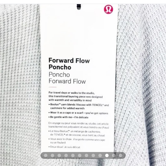 Lululemon flow forward poncho in gray - Picture 4 of 7